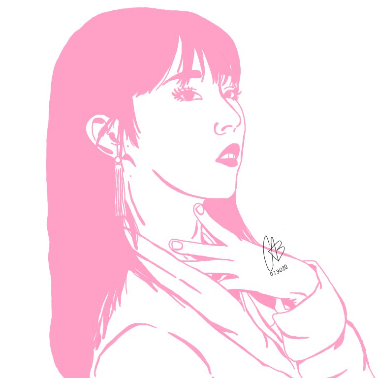 hyejissy's tweet photo. i draw her in my style XD so it looks a lil different, also thought how much the color pink suits her uwu

#MAMAMOO #moonbyul https://t.co/uTxh3qdnpg
