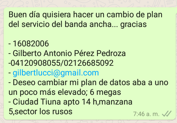 GILBERTR9's tweet photo. @ContactoCantv https://t.co/WQF9Bi5Jpq