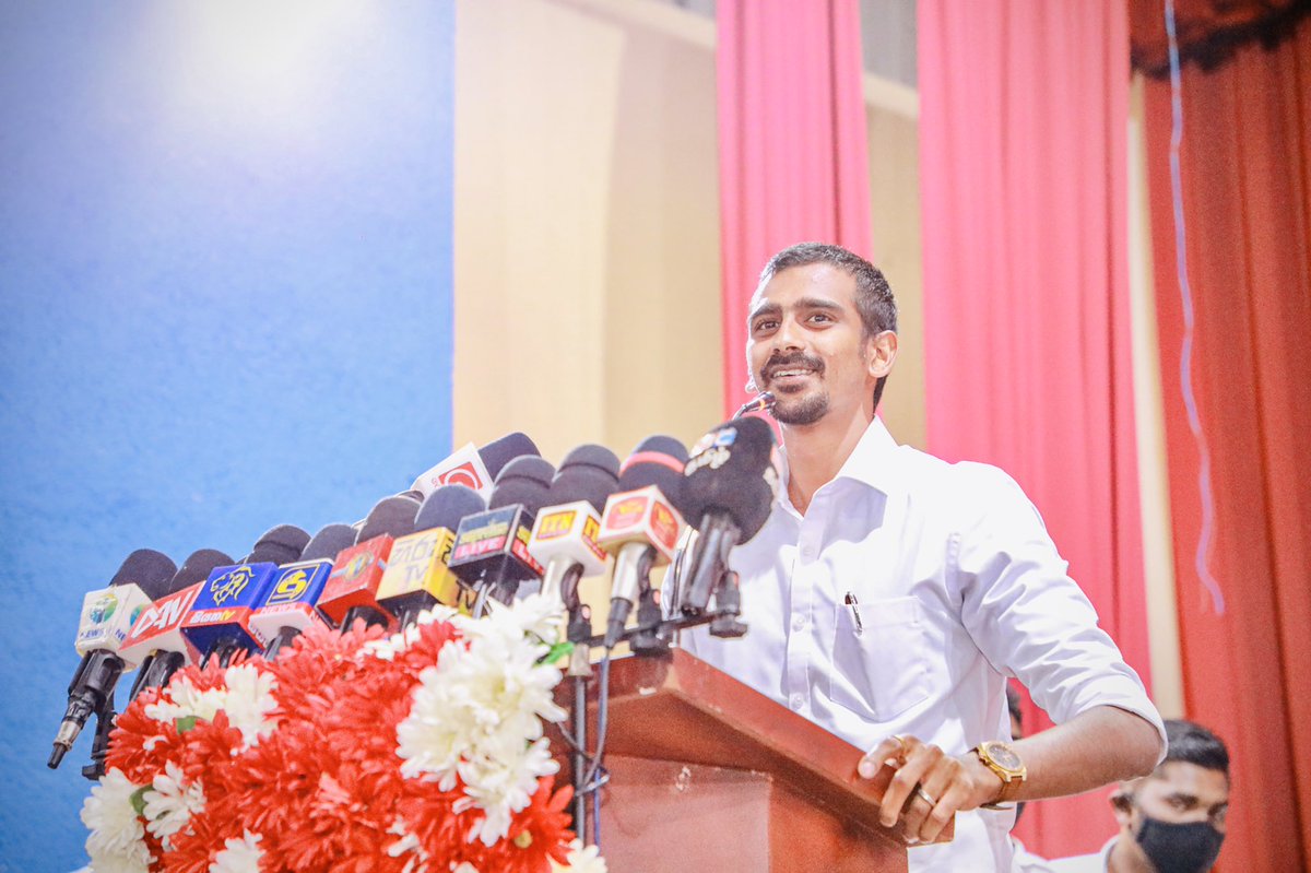RajapaksaNamal's tweet photo. The outlook of #youth in #NEliya is positive &amp; forward-looking. So happy I was able to meet with them at a meeting headed by Jeevan Thondaman today. Education &amp; Sports remain community priorities  &amp; I’m hopeful for the regional advancements we’ll make together. #LKAElections2020 https://t.co/yckKIH4eol