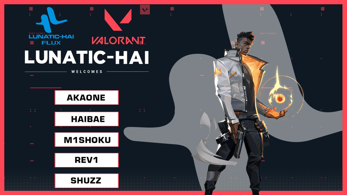 Lunatichaigg's tweet photo. Lunatic-hai brothers team FLUX team roster is released.

Welcome FLUX team players

The formation of sibling teams will help each other in the future.

welcome!!

Thank you.

#GOLHFLUX #FLUX #welcome #valorant #lunatichai https://t.co/7zwAafYgK6
