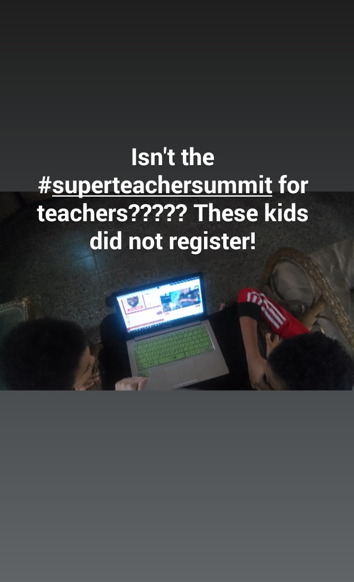 me__sondra's tweet photo. @FunWeirdScience got the kids into the teaching and hypothesizing at the #SuperTeachersSummit #teachhustleinspire 'This is awesome', said my son. https://t.co/mL7Zd2tj9j