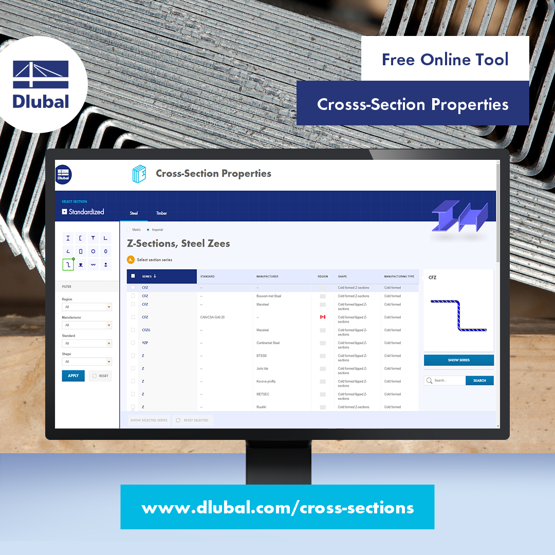 dlubal_en's tweet image. Free Online Tool: Cross-Section Properties of Standardized Sections or Parametrized Cross-Sections
dlubal.com/cross-sections
#CrossSections #CrossSectionProperties #SteelCrossSections #SectionDatabase