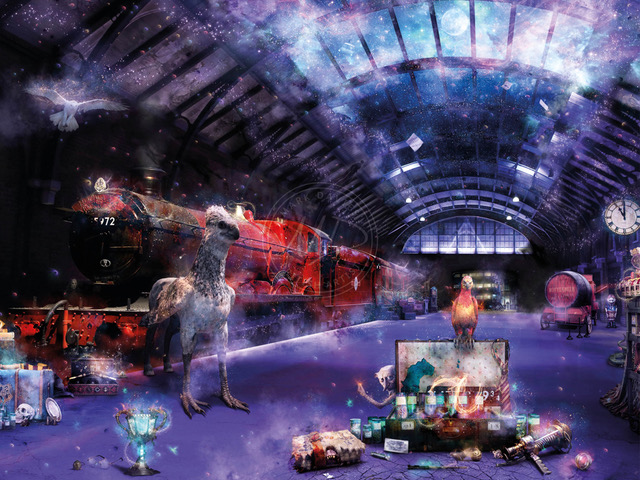 Anythings Possible (Harry Potter) - Rare Canvas Edition #1 of 5
Hand Embellished Limited Edition Print
Framed size: 90.5 x 113 cms    RRP: £995.00
Inspired by Harry potter.

Premium Hand Embellished Canvas Edition – Only 5 pieces available worldwide. This is edition #1 of 5

Item comes complete with frame.

A work created with a montage of details from the movies, many of which can only be seen when viewing the work in person.