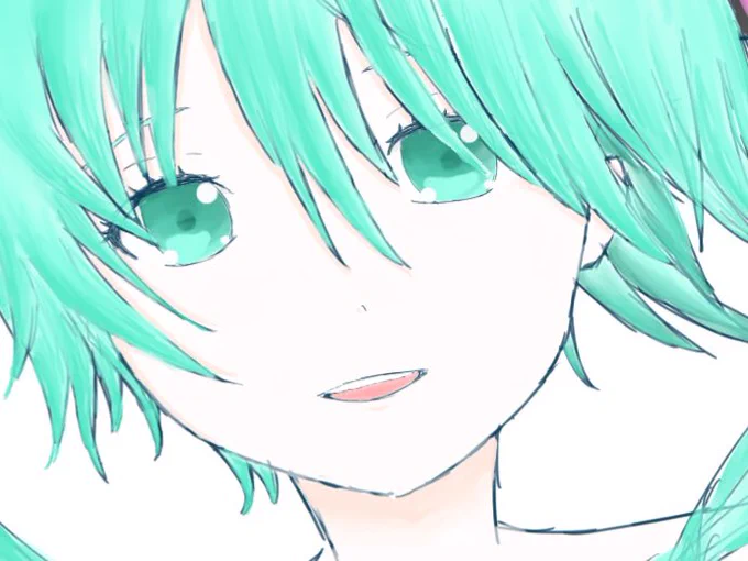 昨日から描いてる👍
#初音ミク 