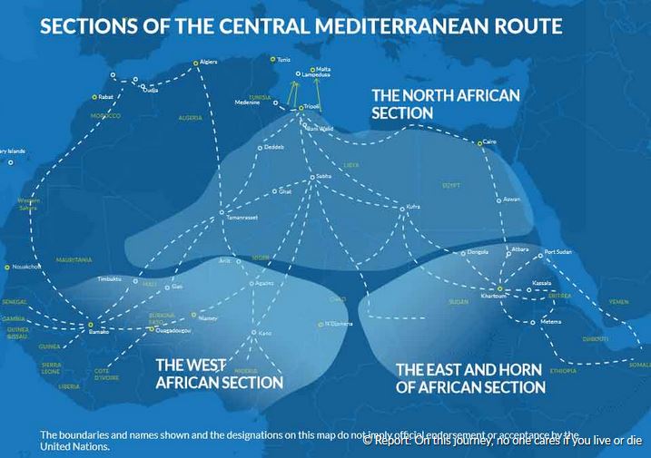 PRuhenstrothB's tweet photo. #withrefugees Tödliche Reise durch Afrika titelt die #taz ihren Artikel zum Bericht des UNHCR, the UN Refugee Agency und #mixedmigrationcenter - Infos dazu: 👉 https://t.co/qr9B50TVhI via @unoflucht @unodeutschland @Refugees @UNHCR_de https://t.co/J4dChXrXSg