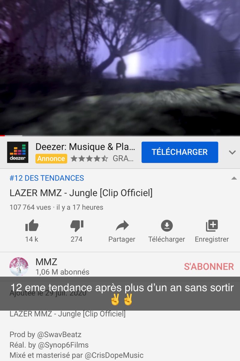 12 eme tendance on continue de monter ☝️ youtu.be/vFDlb4piptA