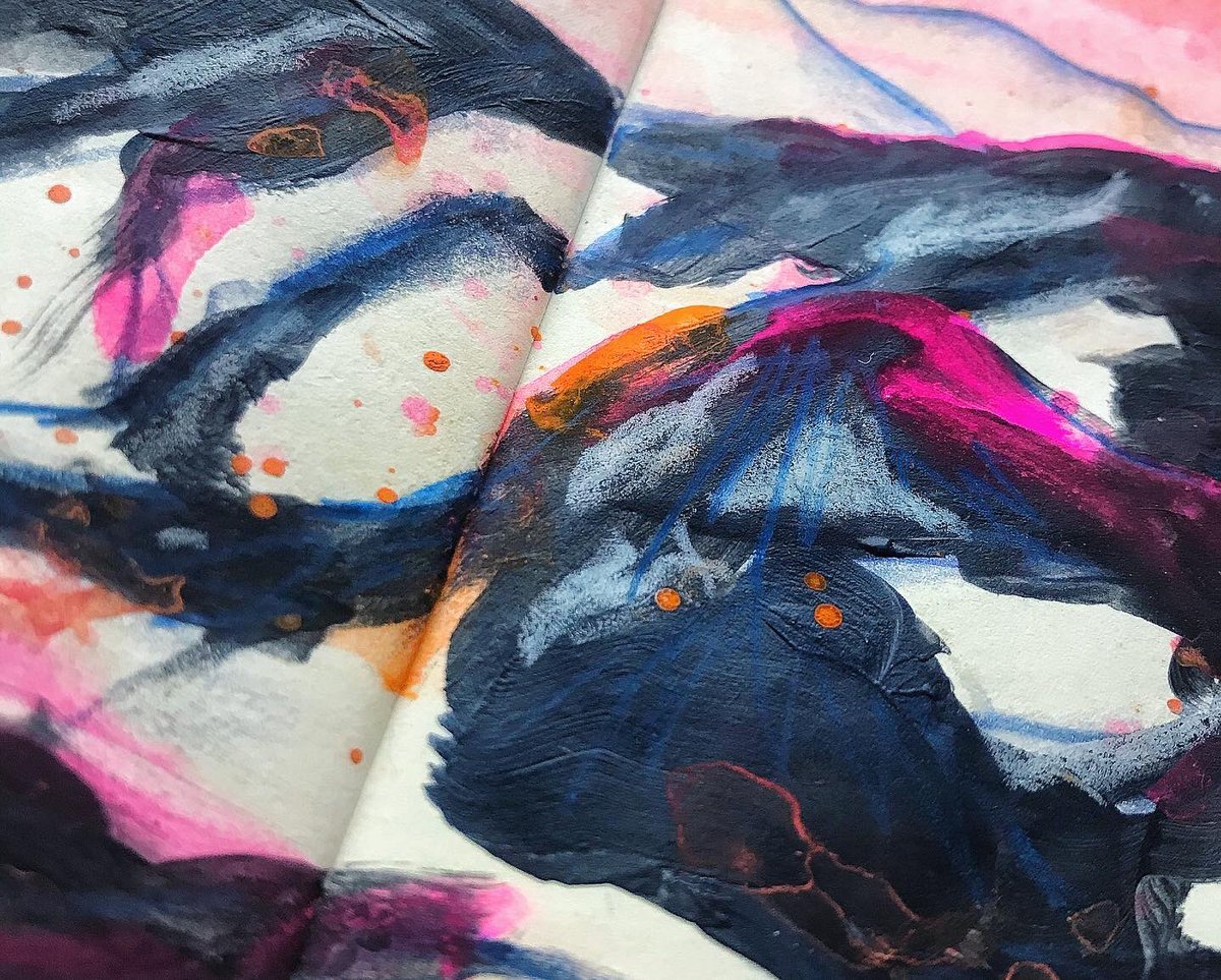 laurakfinnegan's tweet image. Controversial view: fugitive pigments have their place and you can’t keep me from @winsorandnewton Opera Pink 😘 #lightfastness