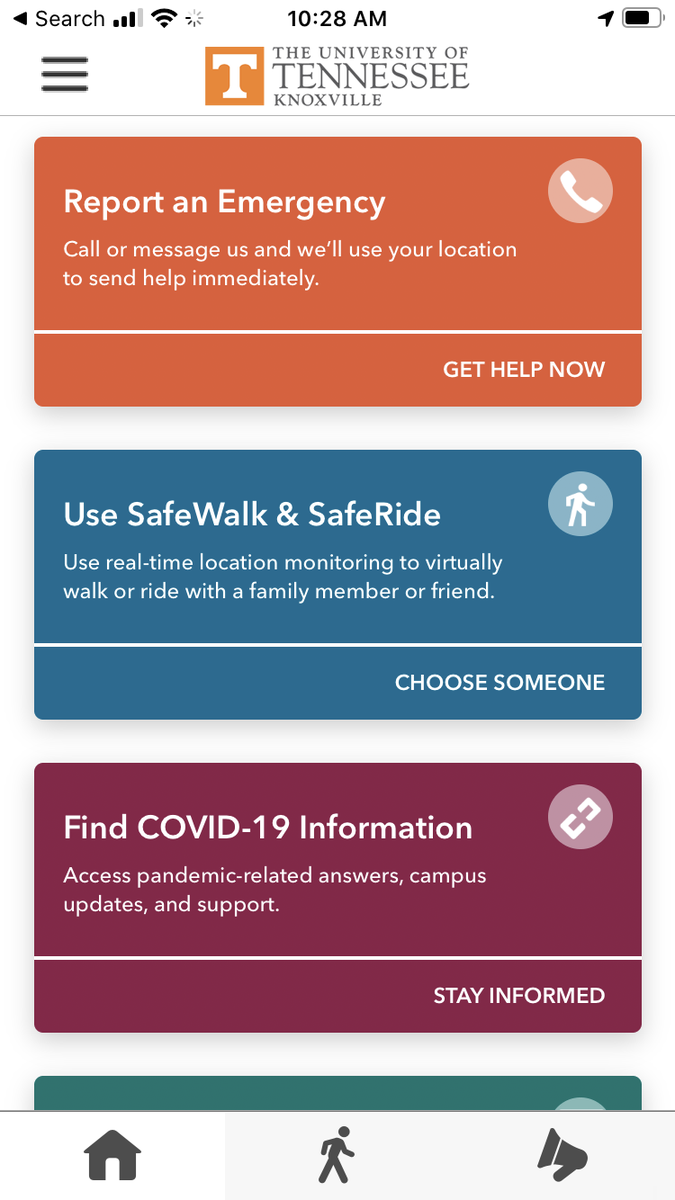 UTKGlobal's tweet photo. The @livesafe campus safety app has been updated to simplify communication with the university. Students have easy access to campus resources, emergency options, and reporting suspicious activity. Check it out or download: https://t.co/MP4N72c5ap. #VolSafety https://t.co/bjEg9OilTa