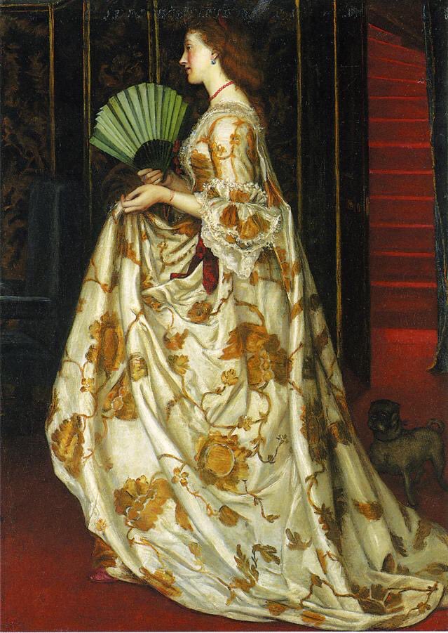 The lushness of Prinsep’s colors, his sumptuous treatment of fabric, and his painstaking attention to ornamentation and small details are astounding. 2/7