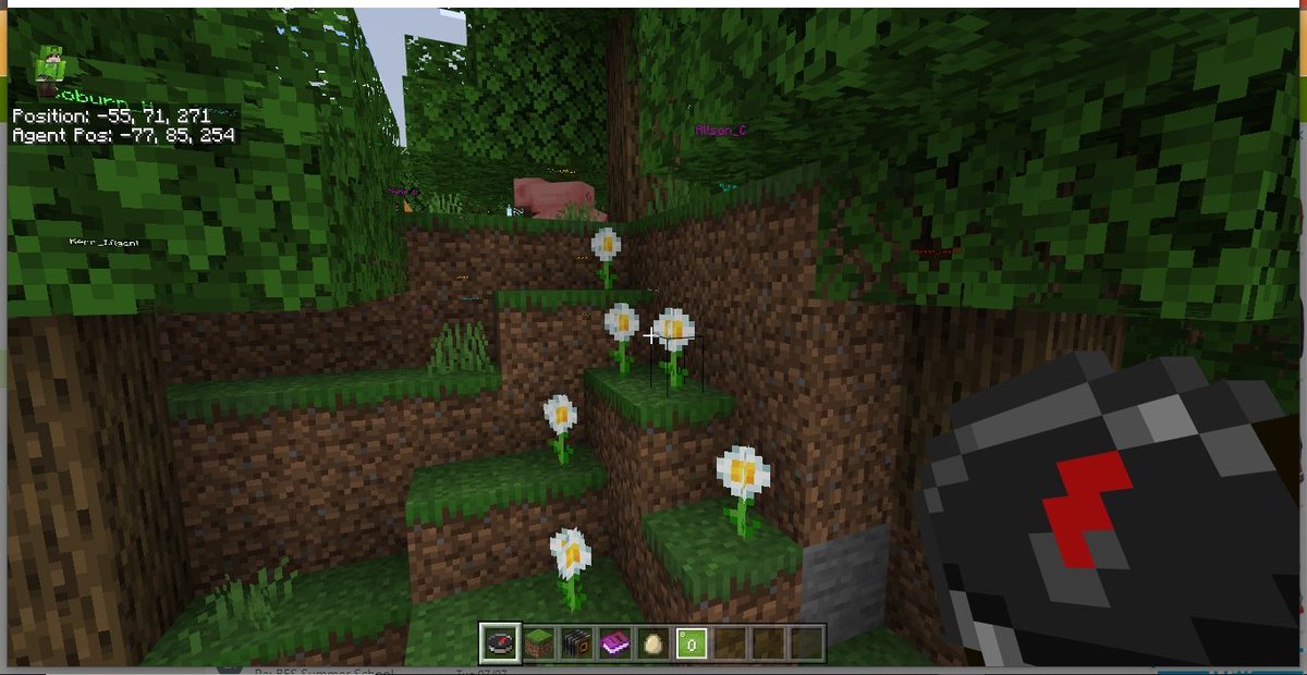 finleyreynolds's tweet photo. A slightly different type of field work today- in a virtual #Minecraft world. Great way to get us thinking about and practicing actual surveying skills as part of the @BES_careers summer school. 
Thanks to @SciKnit and her team.
#BESUG20 https://t.co/QP3KvvZT4e
