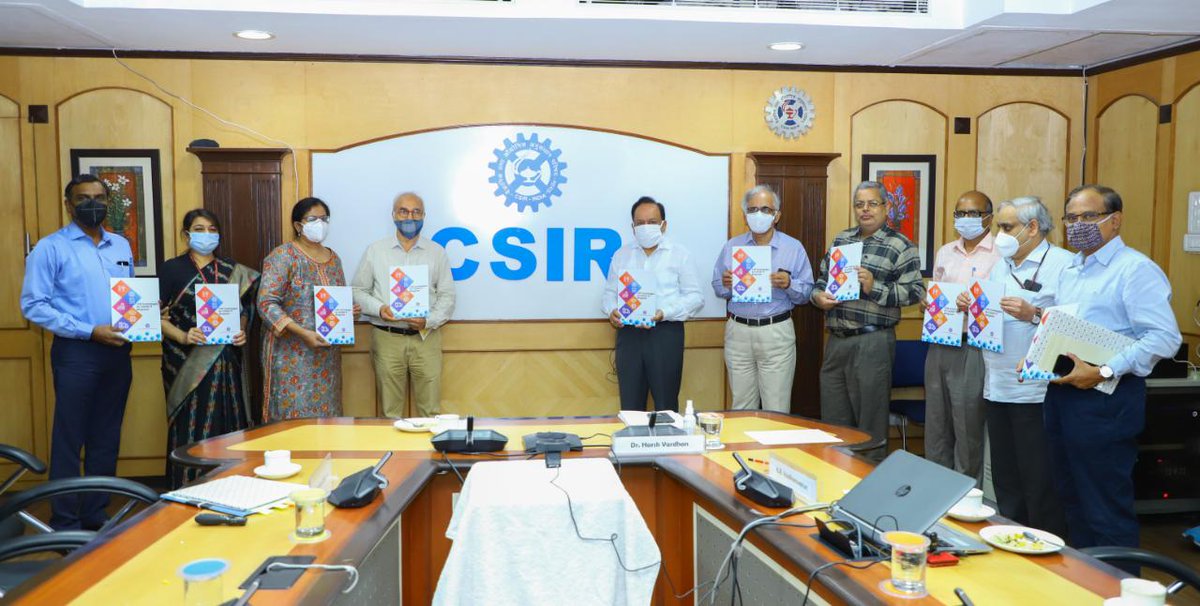 drharshvardhan's tweet photo. The portfolio of technologies &amp; products developed in a short time are a testament to the capabilities of @CSIR_IND scientists, that they can deliver in the most challenging of situations like the #COVID19pandemic. https://t.co/mdudJWW0yT