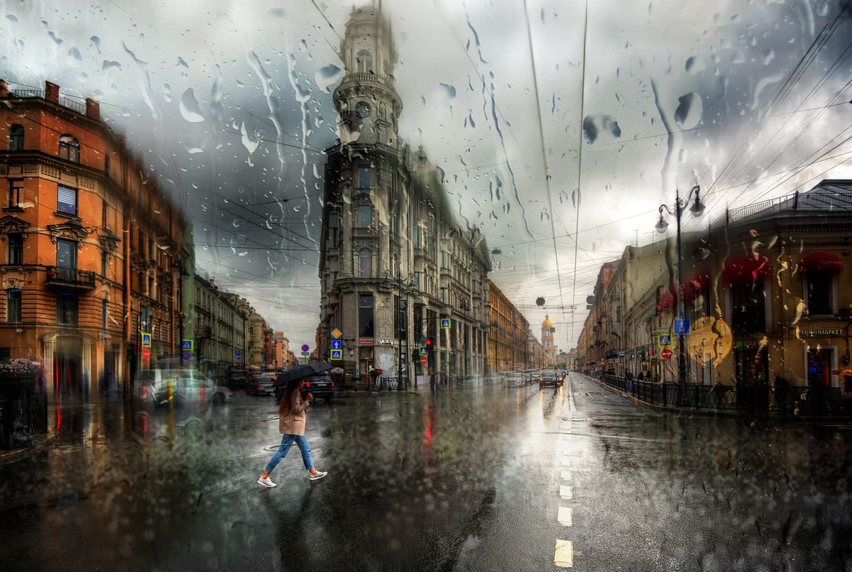 Фото Эдуарда Гордеева - дождь в СПб