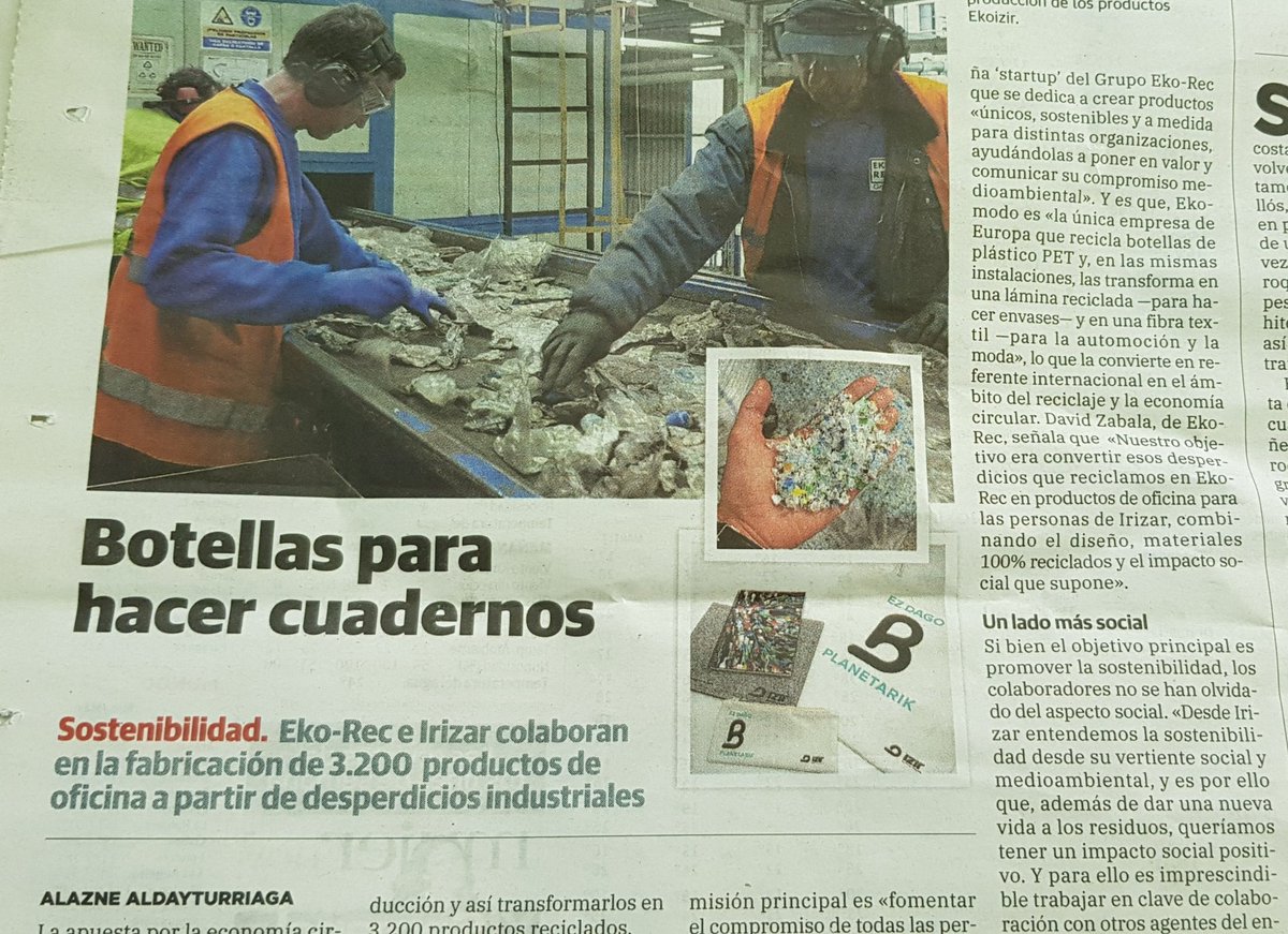 MentxuJaca's tweet photo. Excelente iniciativa. Eskerrik asko @EkoREC_eus e #irizar
#economiacircular https://t.co/Cl4ImM5zzq
