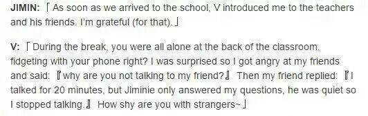 Remember when highschooler taehyung scolded his friends because he thought they weren't talking to jimin when he saw him sitting alonehe is the kind of friend who will make sure you are always feeling loved and included. My heart just,,,