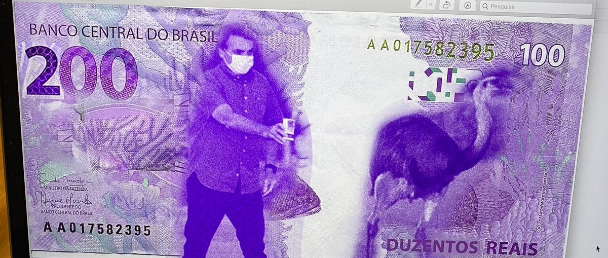 jose_simao's tweet photo. “Banco Central lança nota de 200 com imagem de lobo guará”. Não! Tem que ser a ema. O Brasil ama a ema! https://t.co/RW6Cv4qyj5