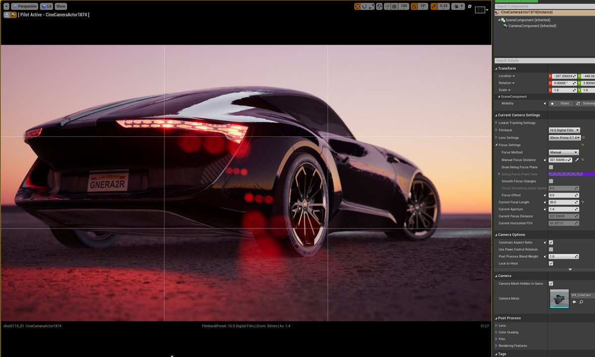 I have to pinch myself that this is the #realtime viewport
I keep getting distracted trying to put together a tutorial... 

#MadeWithSubstance #MadeWithUnreal #RTXOn #Automotive #Design #pbr #indiedev #materials #texturing #XTAON #UE4