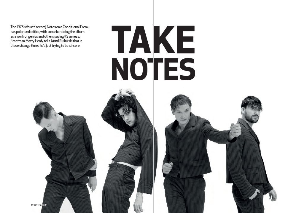 bigissuenorth's tweet photo. 📝 @the1975's 4th record, #NotesOnAConditionalForm, has polarised critics. In this week's issue, frontman #MattyHealy tells @jrdjms that in these strange times he’s just trying to be sincere.

If your local vendor isn't back yet, you can buy a copy online: https://t.co/TSApBSo6QG https://t.co/8AKZ25P2jN