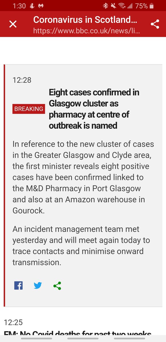 Some info on where the Glasgow/Inverclyde clusters are.

Much more useful to know than just entire council areas! People who live near these areas, or within the commuting zone, can be extra cautious over the next week or so.