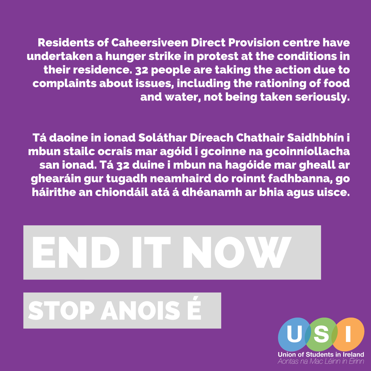 amle_ie's tweet photo. ❗️END INHUMANE DIRECT PROVISION NOW❗️
Read our statement and sign the petition here ➡️ https://t.co/keqoRki9fp
#EndDirectProvision #EndDP #StopStudentDeportations https://t.co/AKWmKVWHCd