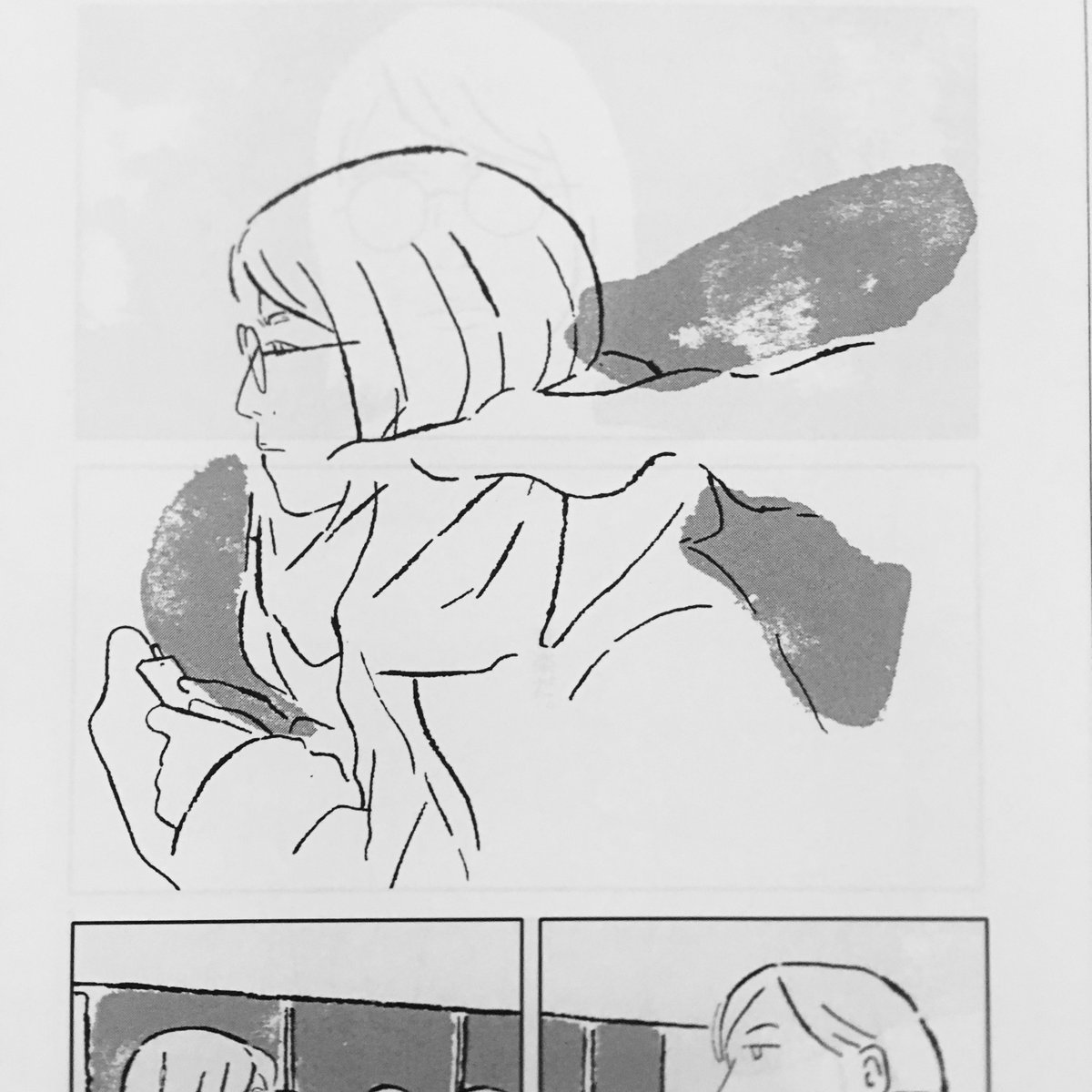 「夏の夜のけもの feat.けもの」は、シンガーソングライターのけものさんのZINEのために描きました。マンガのなかに描いたけど、お会いしたのは「酔いながら考える」という格好いいリトルプレスの刊行パーティでした。なんだか特別な夜だったな。たまにそういうキーになるような一日ってありますよね。 