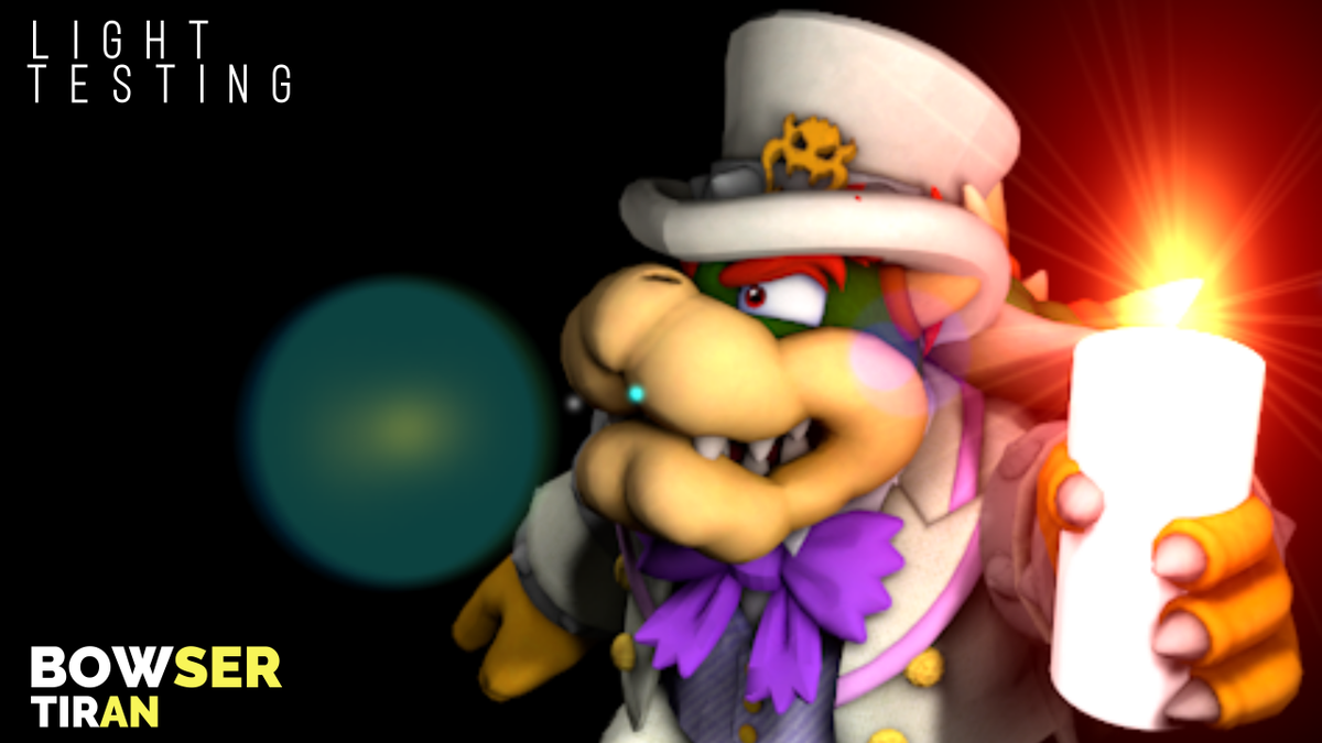 tiranser's tweet photo. Light testing. Not bad.

Made with: Cinema 4D
Bowser's model from: Super Mario Odyssey
Designed using: Fotor Online

#Bowser #KingBowser #3D #3DRender #Lightning #LightTesting #SuperMario #SuperMarioBros https://t.co/zkhZu452d8