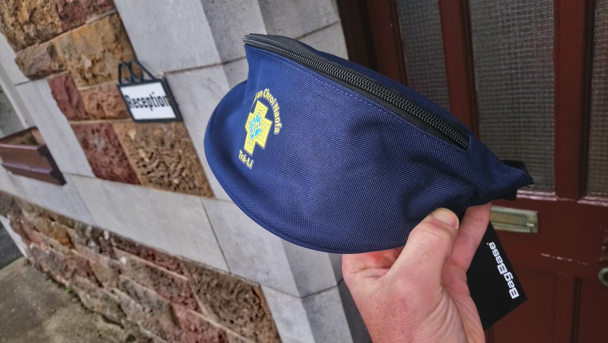 HeartPrimary's tweet photo. We are delighted to unveil the waist bag/bum-bag. This bag will hold sanitiser, mask, tissues etc The school has made the decision to provide these packs at no additional cost. Our thanks to the Parent's Association for agreeing to cover half the costs of purchasing the bags. https://t.co/JRis09nmYf