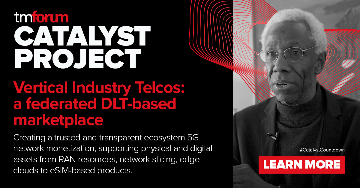 tmforumorg's tweet photo. Starting now: Vertical industry telcos: A federated DLT-based marketplace featuring @bt_uk, @iotatoken, @nexign, @nokianetworks, @orange, @Rostelecom_News and @ArgusResearch. Join the Catalyst Digital Showcase now: https://t.co/w1Mpm10euR #CatalystCountdown #Telecommunications https://t.co/dKBXizlpzd