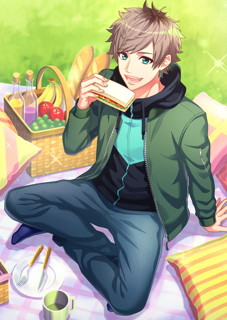 Tsuzuru:Incredible hugs. 10/10 would hug again. He has a hug for every situation due to his seven younger brothers. He can tell exactly when you need a hug and how he should hug you. He also smells like coffee grounds and fresh paper, it's really nice.