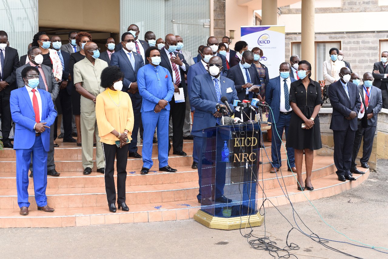 CS Education,Prof. George Magoha when he met Stake holders last week.