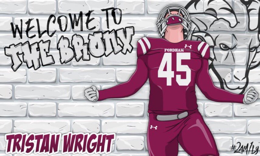 TWWright2021's tweet photo. COMMITTED!!!! Grateful to continue my academic and football career @FordhamNYC and @FORDHAMFOOTBALL! Incredibly thankful to @Coach_Conlin &amp; @coacher_Hut! Can’t wait to #GoToWork with you @ANU_NIKE22! #Ramily #2AM1LY #Ao1 #11Six #50YearDecision @CurieFb @CurieHS https://t.co/7KIdjHVs0M