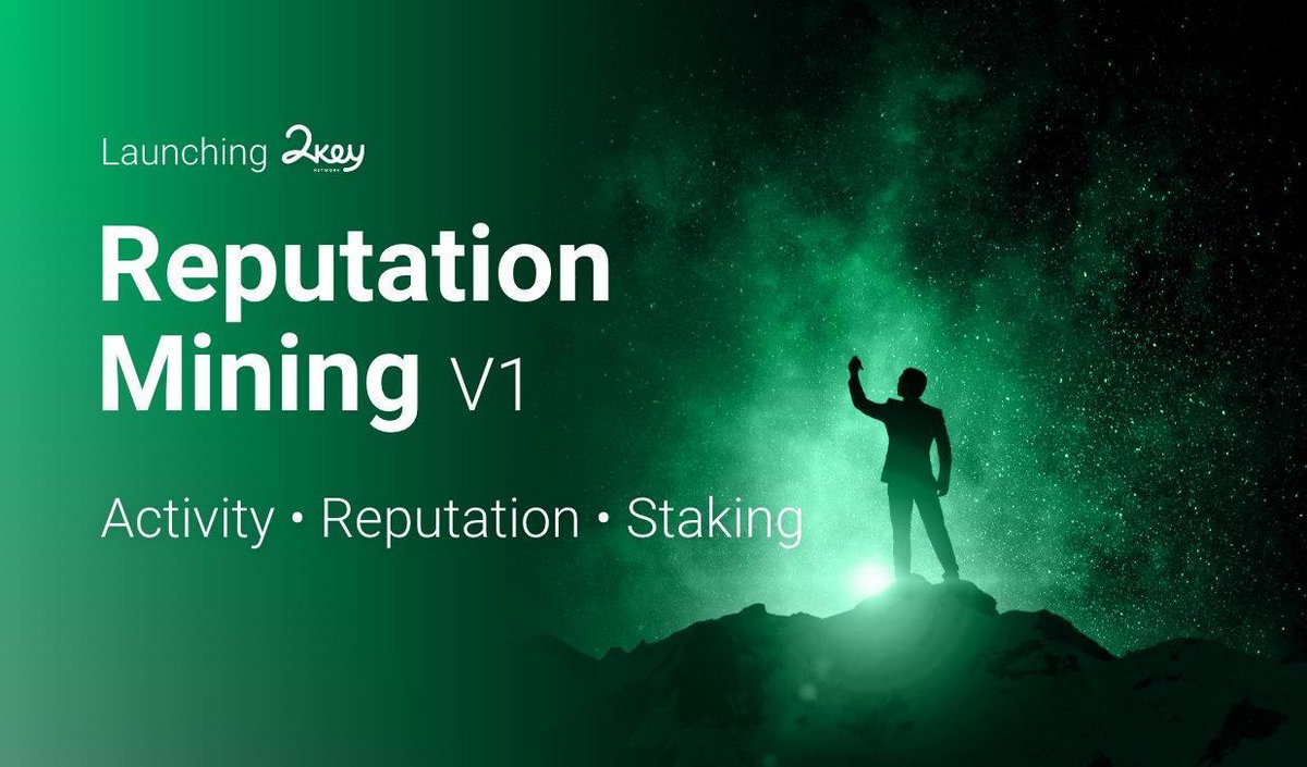 2keyNetwork's tweet image. 🌟2key Reputation Mining Official Activation🌟

2key network is building a token economy based on reputation-social capital as the underlying asset. Your actions matter and are an integral part of continuously building your reputation and the 2KEY token economy.

[THREAD] 👇