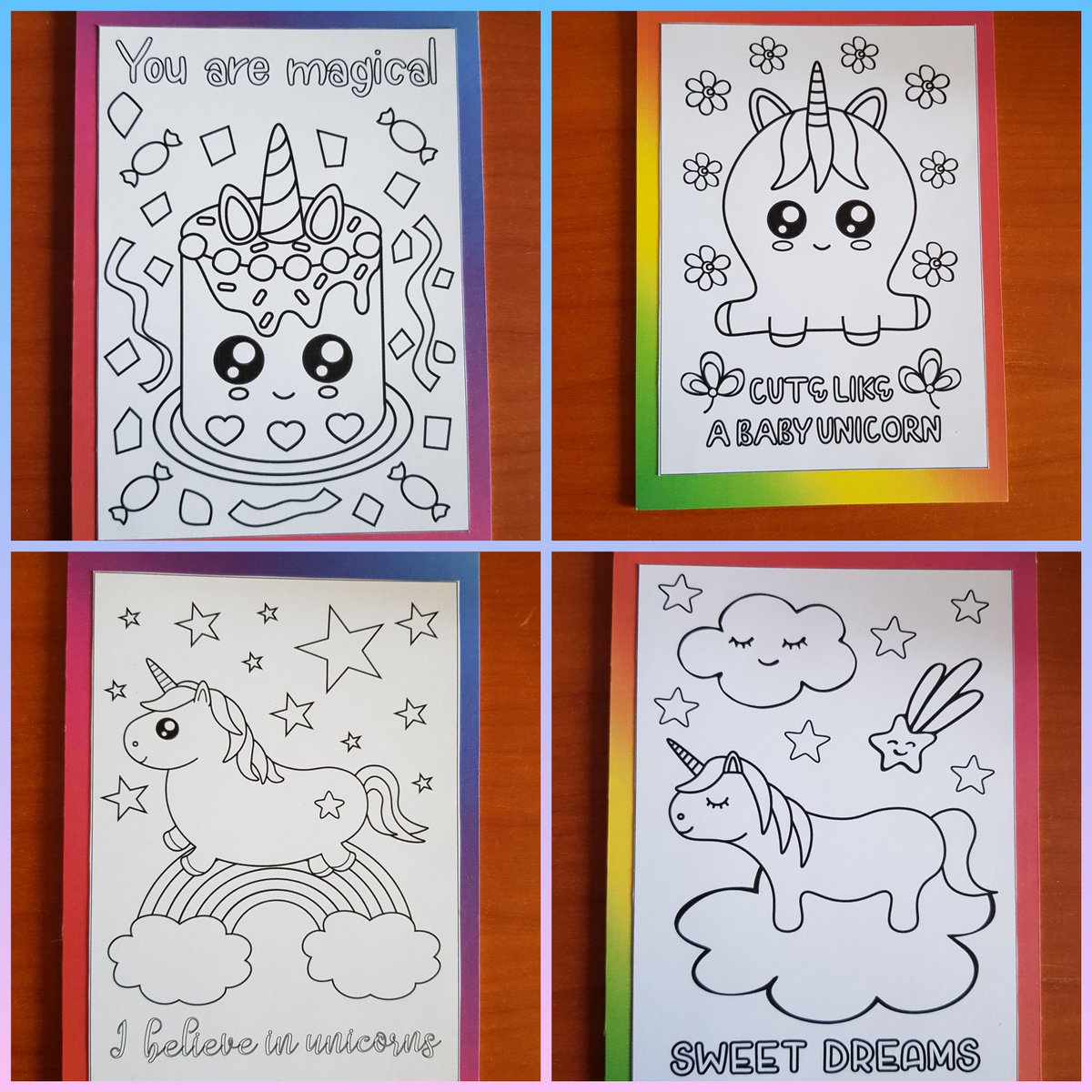 DesignsTogether's tweet photo. Here's a sneak peek at the new colour me cards! These are available to buy now, either individually at £1.50 + p&amp;p or as a set of 4 for £4 inc p&amp;p message me or comment to buy! Xx https://t.co/SdYwlUYKyf