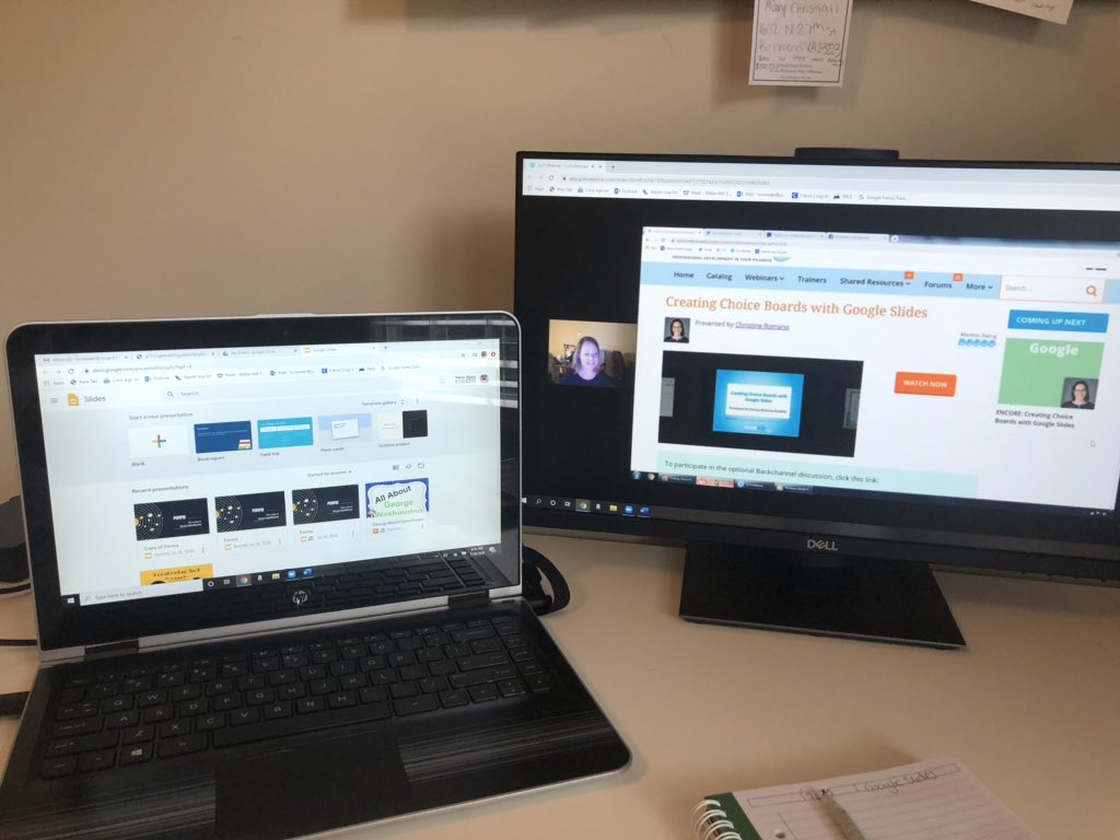 MrsHCrowder's tweet photo. Excited to learn about making choice boards with google slides! Here’s what PD looks like in 2020 @SimpleK12 https://t.co/egJodJLGjP