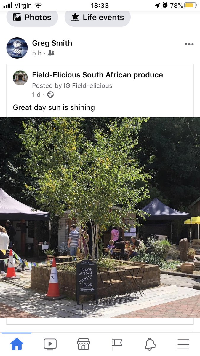 FieldAfrican's tweet photo. Friday , funday, sunny day 
Drink 🍷 &amp; food deal   £7 each 

If you fancy a snack and a drink tomorrow we will be serving 

Biltong salad
Wors roll
Bobotie and salad

All will be served from 12:30 - 2.30 
Nice chilled wine, cider or beer 🍺 https://t.co/t01i7UmGLb