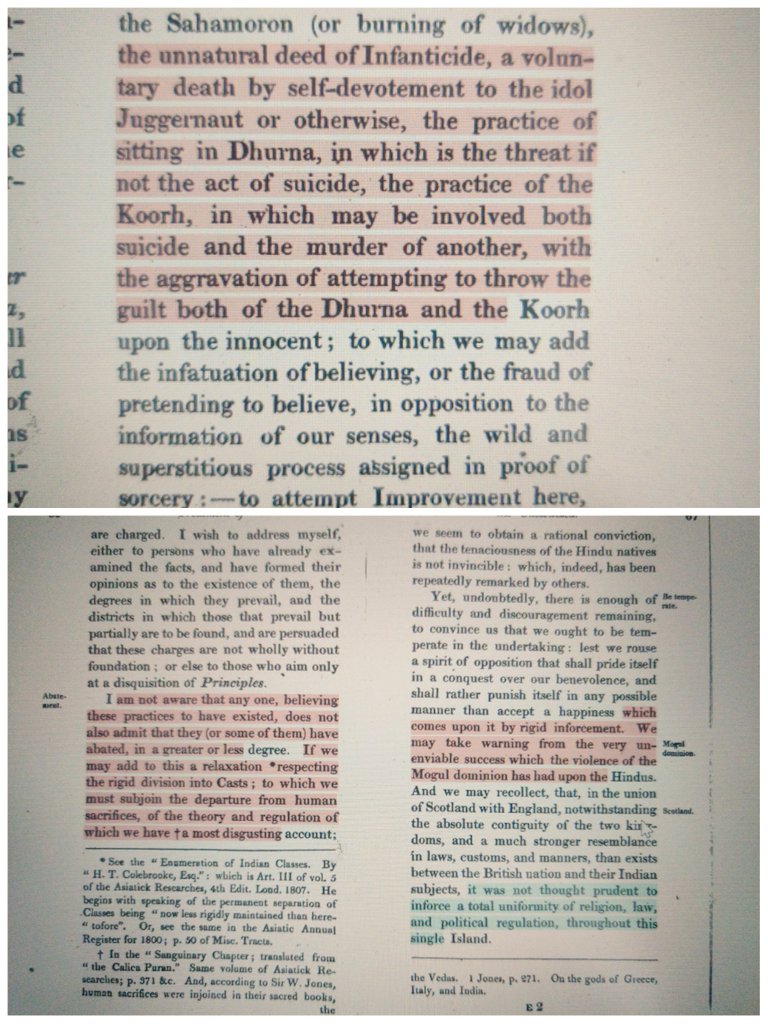 To apply principles of civilization, Britishers focussed on issues of SATI pratha and Infanticides although, not convinced with degree of its prevalence.They applied 2nd principle of civilization to those who have 'FORFEITED' their cast to convert easily9/n