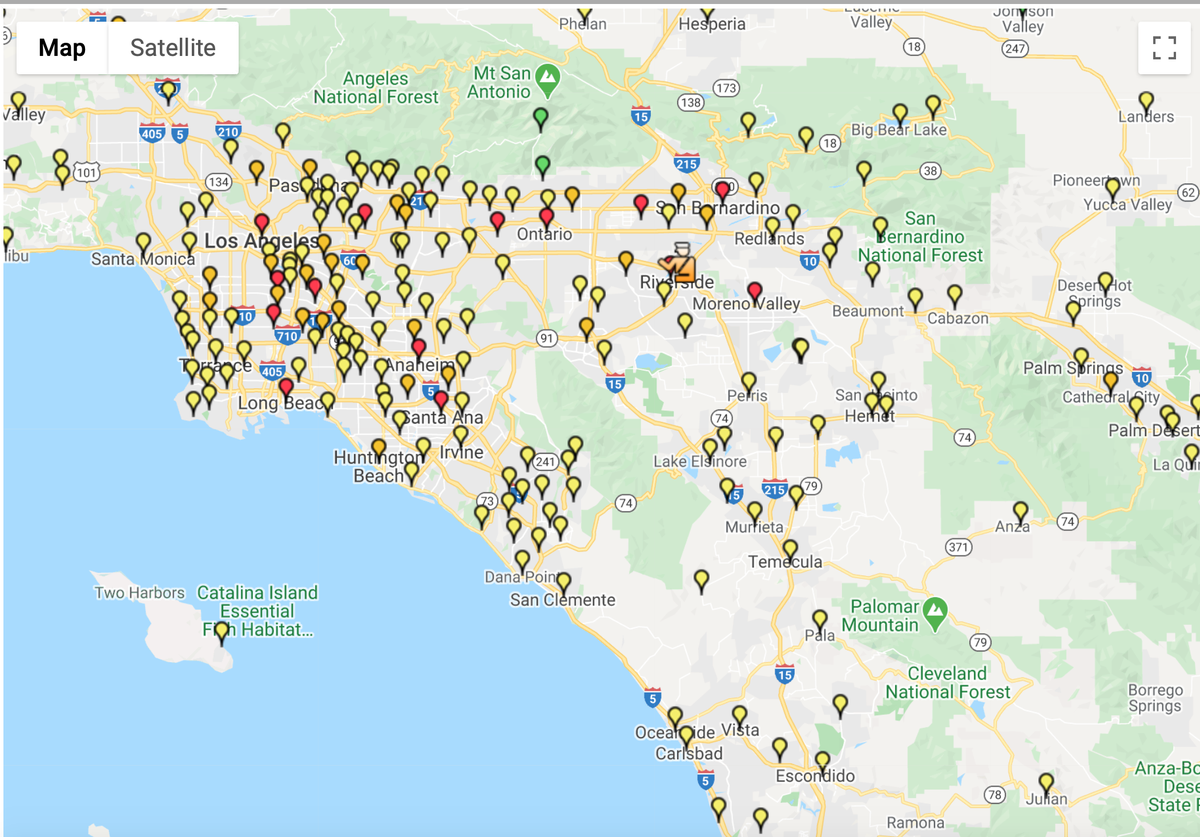 Infecciones: 338029 Muertes: 7049 #Covid19
#LosAngeles   183383  4516
#Orange       35272    587
#Riverside    36519    682
#SanBernardino 32309  419
#Ventura        6,997  73
#SanDiego    28287  552
#SantaBarbara  6021  32
#Imperial      9241  188 
chicano.press:5000 #SoCal