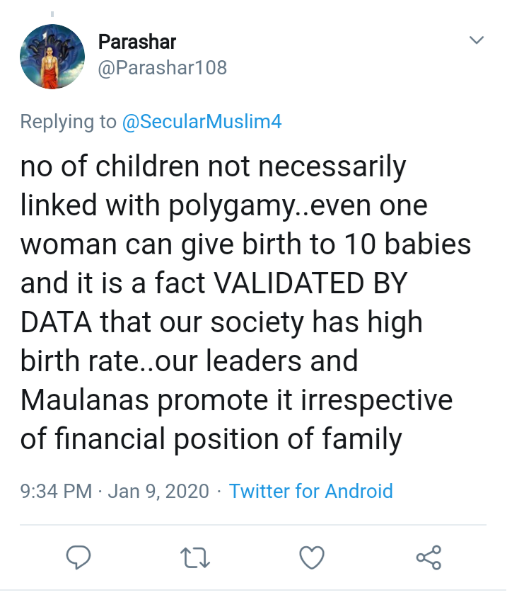 This Shia Sulla regularly spews venom against Sangh and retweets tweets of Govardhan Math and other 'pro-Hindu' stuff as part of his Taqqiyya but actually himself didn't convert to Hinduism, let alone Hindutva. For him, Bhagwan Ram is false but Sullas like him can feign Hindu