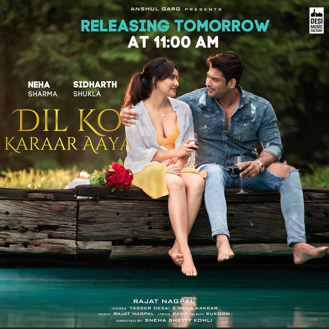 teamsiddharth's tweet photo. #DilKoKaraarAayaOutTomorrow https://t.co/XJbe0AMZAf