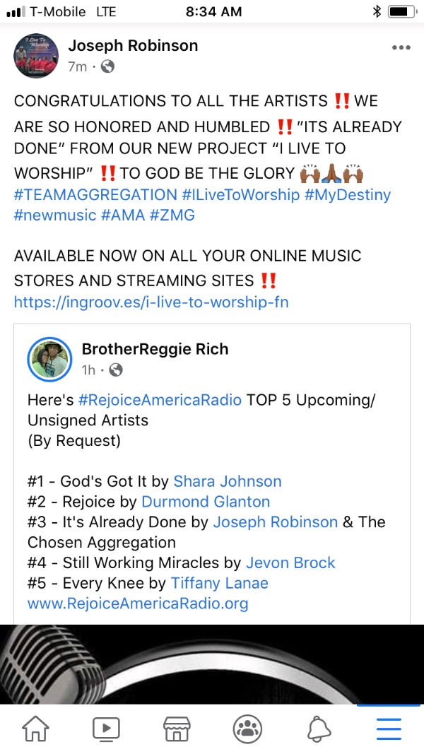 thechosenagg's tweet photo. “ITS ALREADY DONE” from our “I LIVE TO WORSHIP” Project ‼️
https://t.co/cdZUMKrHrq
Now Available On All Your Online Music Sites‼️
#ilivetoworship #teamaggregation #NewMusic https://t.co/U4S4hGSshl