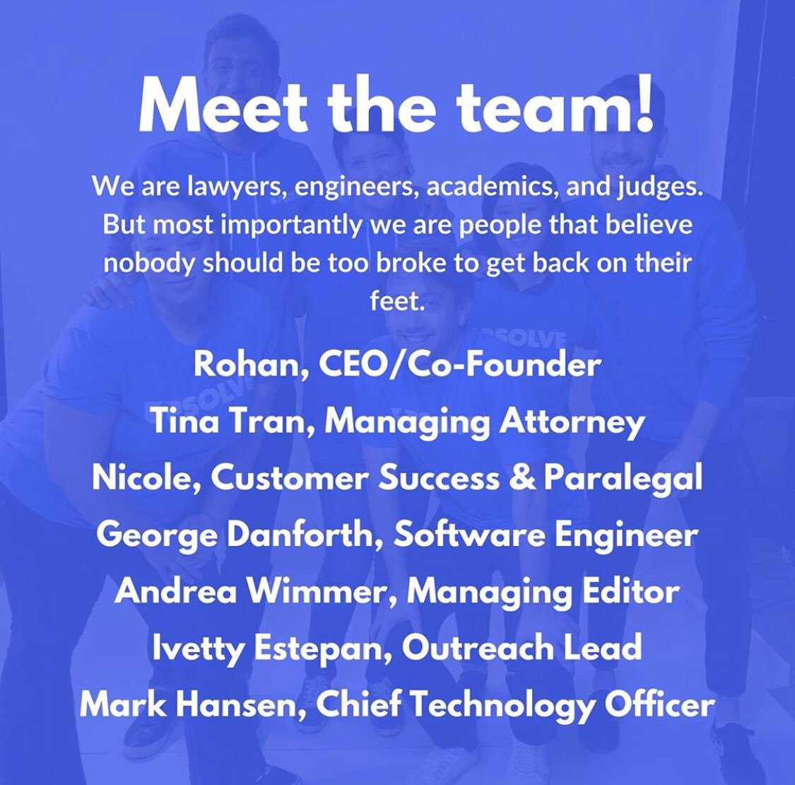 upsolvebk's tweet photo. We think it’s time we reintroduced you to the #Upsolve team! https://t.co/5qouZwP3Y0