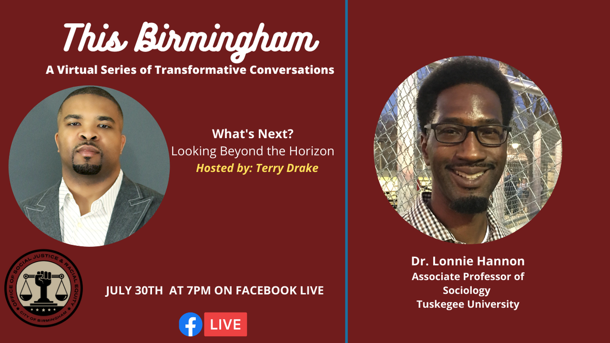 iamterrydrake's tweet photo. Excited to be joined by Dr. Lonnie Hannon @tra_group205 as we discuss the future landscape of black men in the city of #BirminghamAL 

Join us live at 7pm CST on the following Facebook page: https://t.co/ld3P9xaXpo

#CityofBirmingham #Men #ThisBirmingham #IAmTerryDrake https://t.co/NQycoP6Xyc