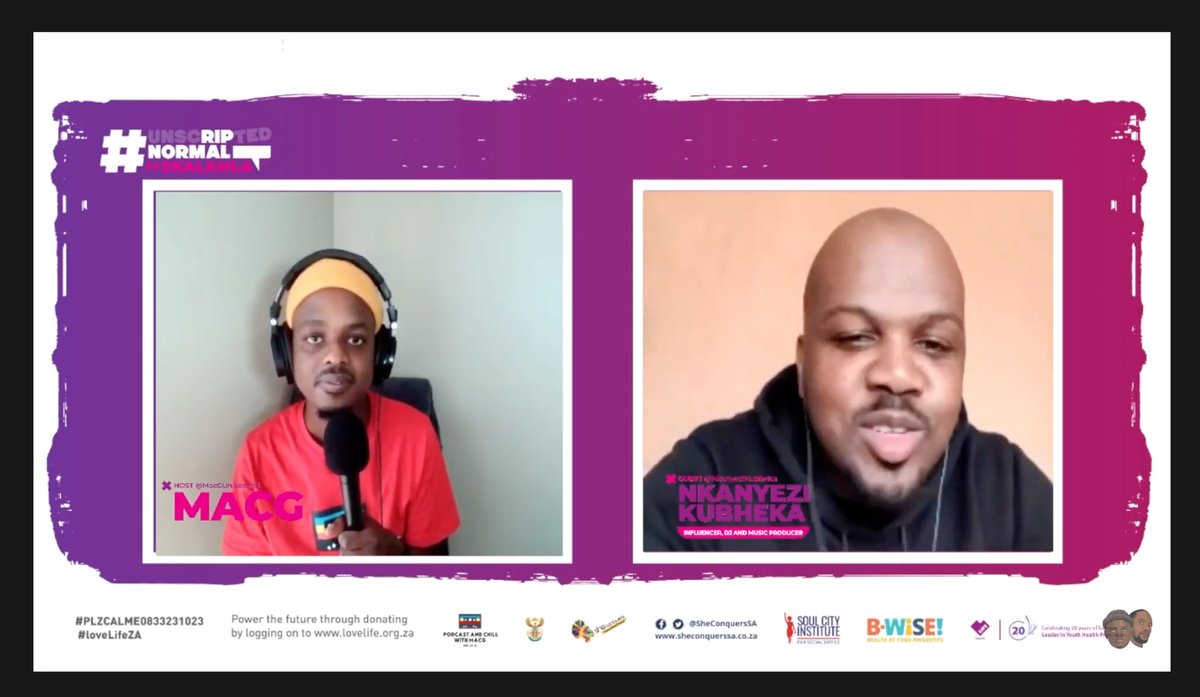 loveLifeNGO's tweet photo. What is your take on Tlof Tlof, and ukulahla... yeyi🔥🔥 @NkanyeziKubheka  touches on his thoughts....
Join us - 
👉🏾👉🏾https://t.co/1I7FAsWQAj
#Skalahla 
#unscriptedNormal https://t.co/tMheKtLRLe