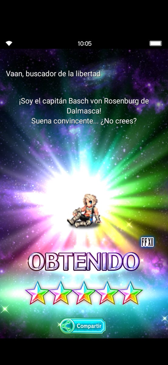 AbrahamCH_'s tweet photo. Y me toca en una tirada de 250 de lapis diaria... En fin. Super contento pero me duele haber tirado por el con lo poco que tenía y no me saliera. #FFBE #finalfantasybraveexvius #FFBEGlobal https://t.co/BZoN3tyBVA
