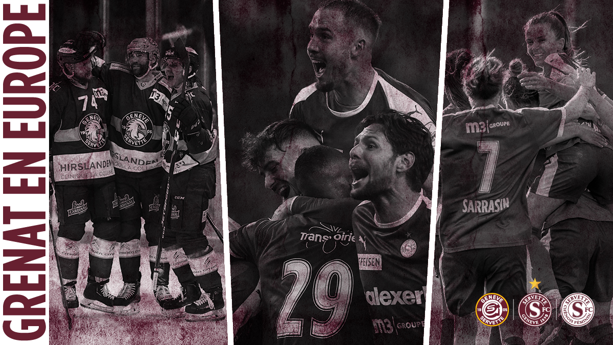 GRENAT IN EUROPA: SIEGREICHE DREIERWETTE

🇪🇺 Der <a href="/ServetteFC_DE/">Servette FC 🇨🇭 🇩🇪</a>, der <a href="/ServetteFCCF/">Servette FCCF</a> und der <a href="/officialGSHC/">Genève-Servette HC</a> werden den Namen der Stadt Genf auf der internationalen Bühne hochhalten.

➡️bit.ly/30c5mym

#ZämeFürServette #ServetteUnited