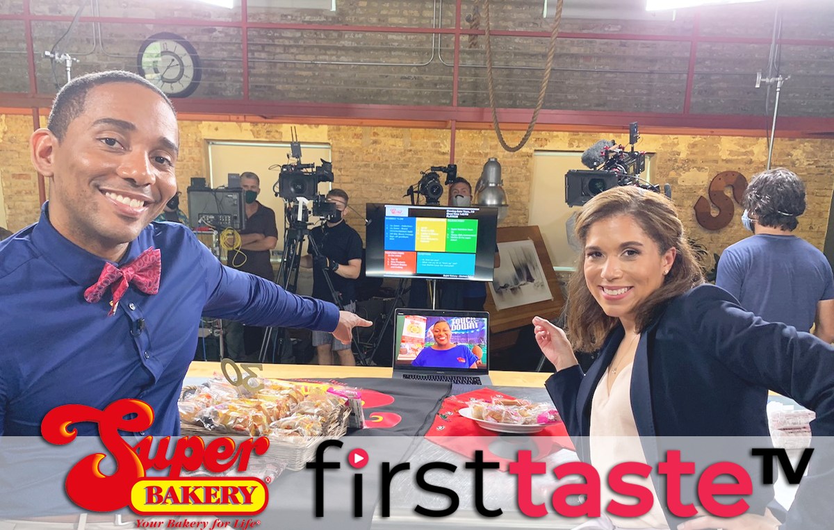 firsttastetv's tweet photo. We'll have a SUPER episode to share with you tomorrow featuring Super Bakery! Tune in tomorrow at 7pm Eastern Time / 4pm Pacific. #SuperBakery #FTTV https://t.co/HGmdvCCwNn