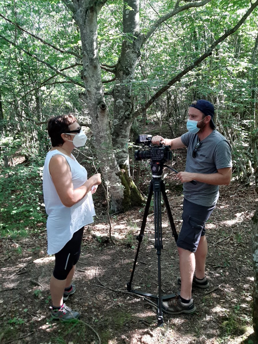 hazifundazioa's tweet photo. 📽️ @eitbeus-ko ekipo bat HAZIko Alejandro Cantero elkarrizketatu du gaur basogintza proiektu batzuen inguruan.
📽️Un equipo de @Teknopolis_etb ha entrevistado hoy a Alejandro Cantero de HAZI acerca de varios proyectos #forestales.
#poctefa #Acclimafor https://t.co/3aJIFrsS3Q