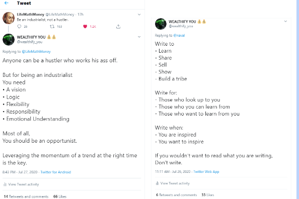 (7/n)How to comment under big accounts-In bullet points-A long comment with good spacing occupies a large part of the screen thus increasing the tendency of it being read.==The more area your comment or tweet occupies on the device,The more tendency it has to be read.