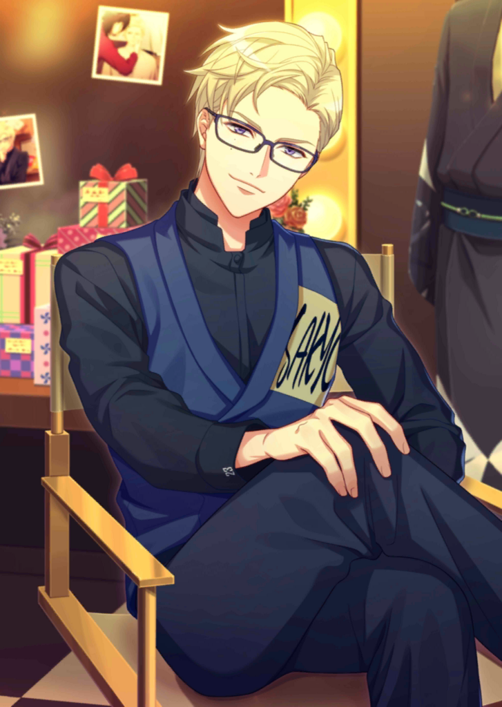 Sakyo:Reluctant hugger. He'll act like it's the worst thing in the world but the moment you look upset he will drag you into a hug and not let you out until he knows for certain you're fine. He'll fuss over you while hugging and it's very endearing to see how tsun he is.