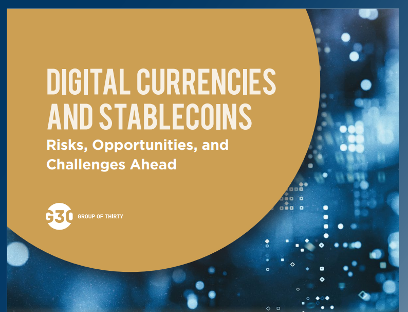 Just out G30 (chaired by  @Tharman_S) on “DIGITAL CURRENCIES AND STABLECOINS - Risks, Opportunities, and Challenges Ahead”. Follows the taxonomy of CBDC architectures set out in our March 2020 BIS QR feature (indirect, direct, and hybrid CBDC)... [1/n] https://group30.org/images/uploads/publications/G30_Digital_Currencies.pdf