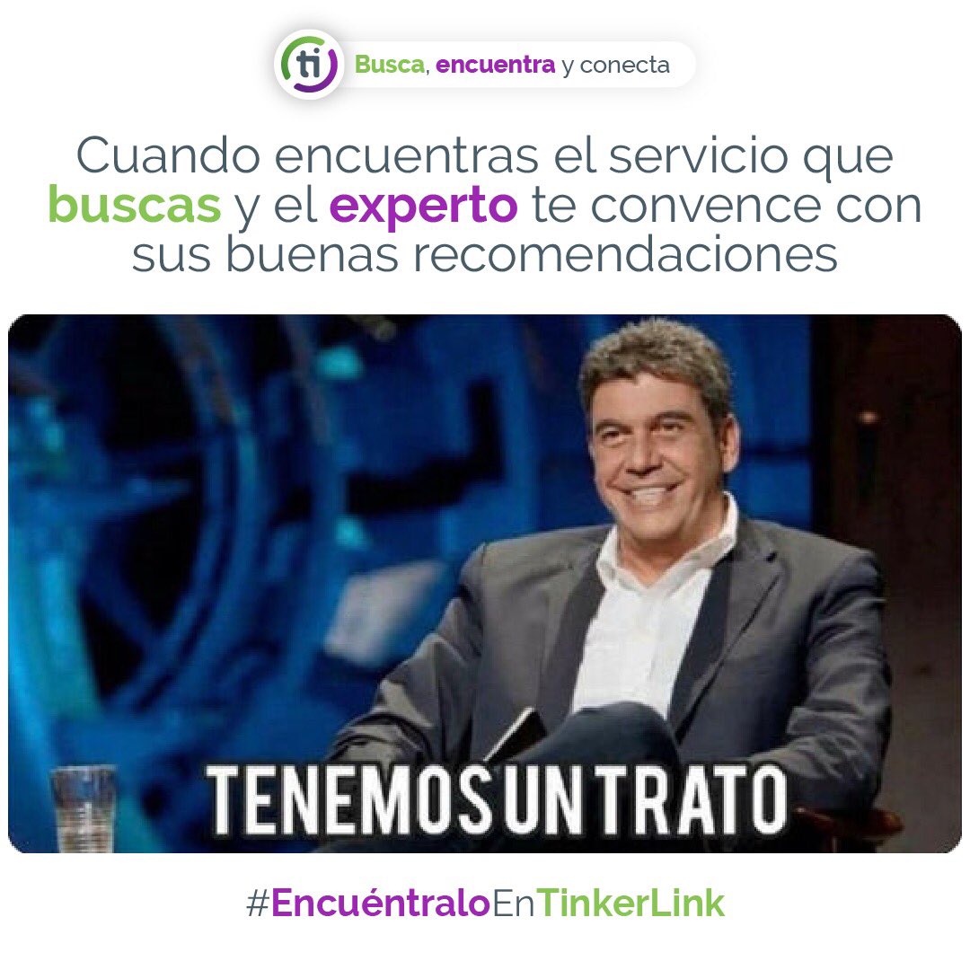 Tinkerlinkapp's tweet photo. ¡Alce la mano quien contrata los servicios de gente recomendada! 🙋🏻♀️🙋🏻♂️
Si aún no haces tu perfil en #TinkerLink, créalo ahora y forma parte de la comunidad más grande de #Expertos de confianza 📲 https://t.co/8X4C3XjZWK
#FelizJueves https://t.co/4Mx0aprrYz